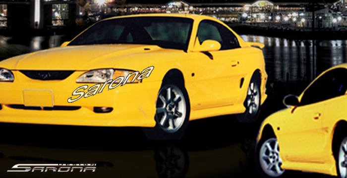 Custom Ford Mustang  Coupe & Convertible Side Skirts (1994 - 1998) - $375.00 (Part #FD-014-SS)